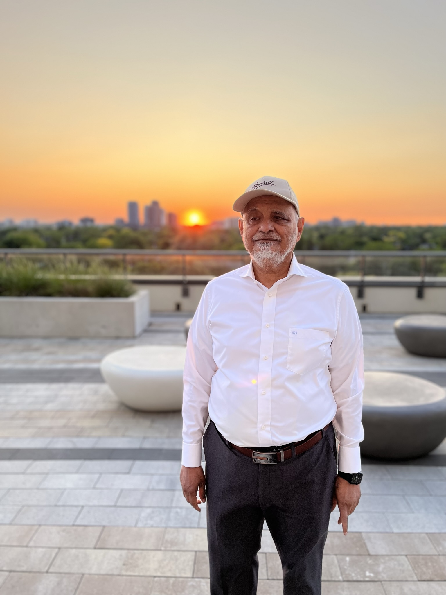 Syed Zafar Raza - Professional portrait at sunset