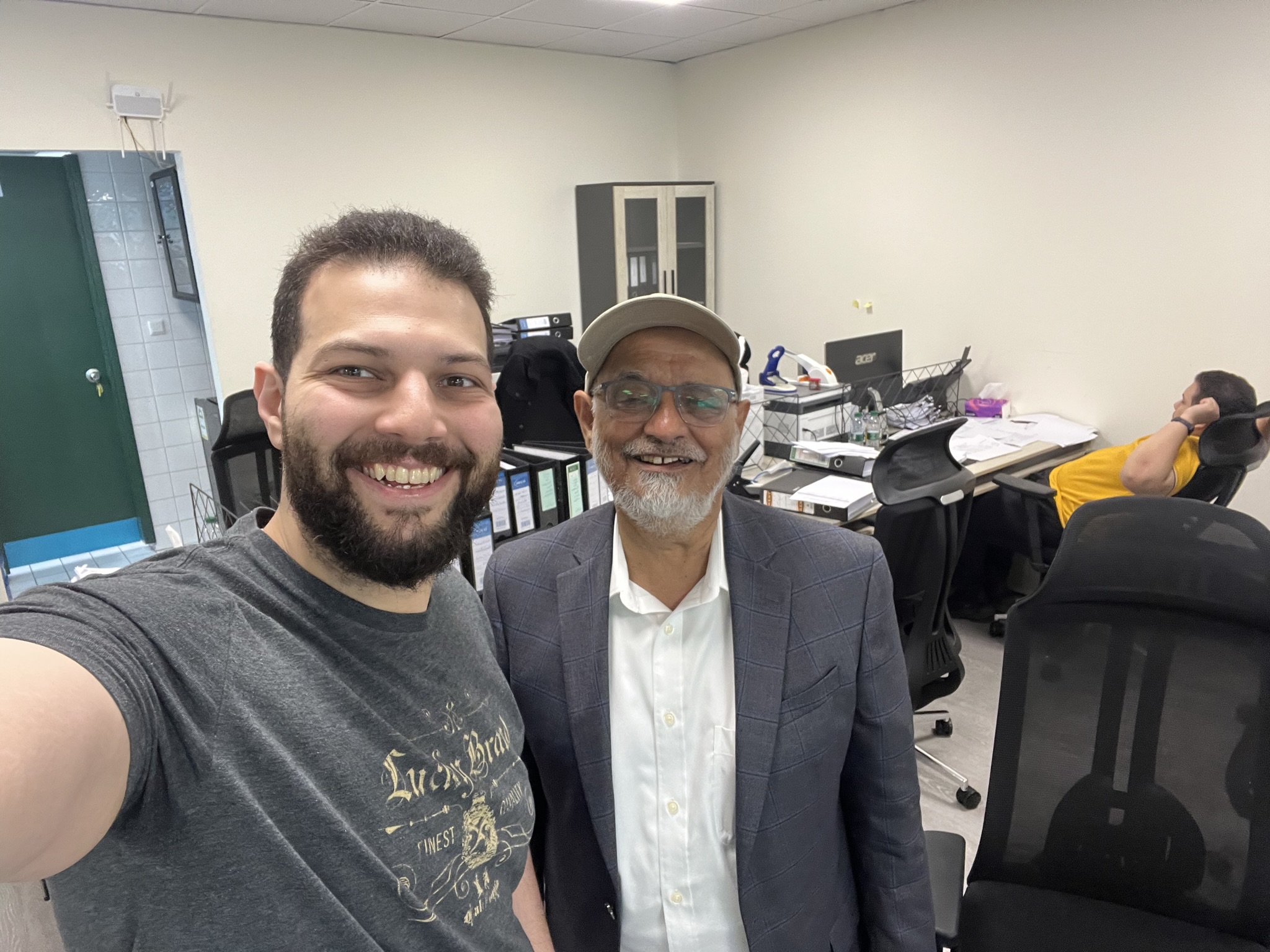 Syed Zafar Raza in office setting